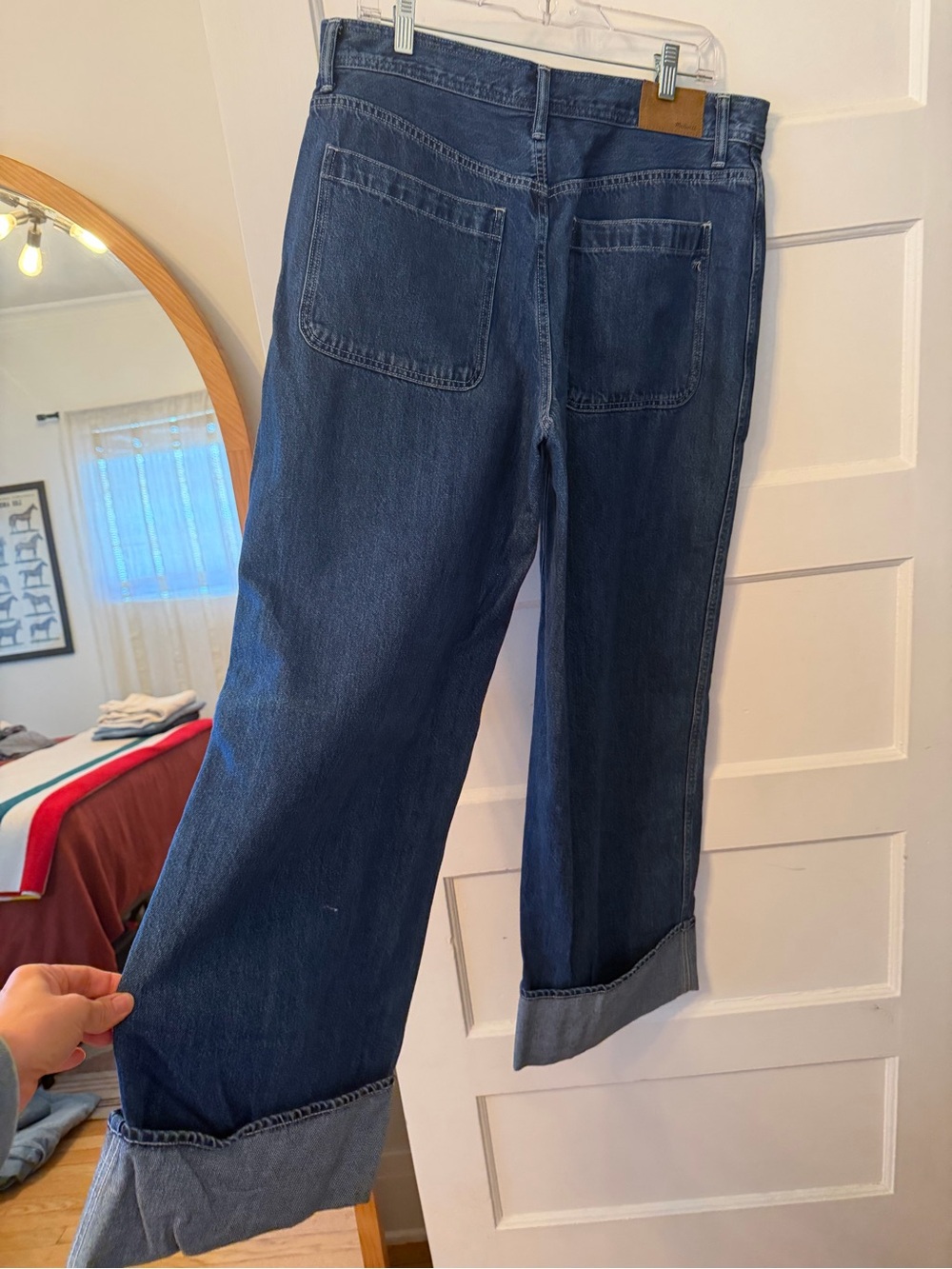 Madewell Superwide-Leg Cuffed Jeans - size 30 - Picture 8 of 11